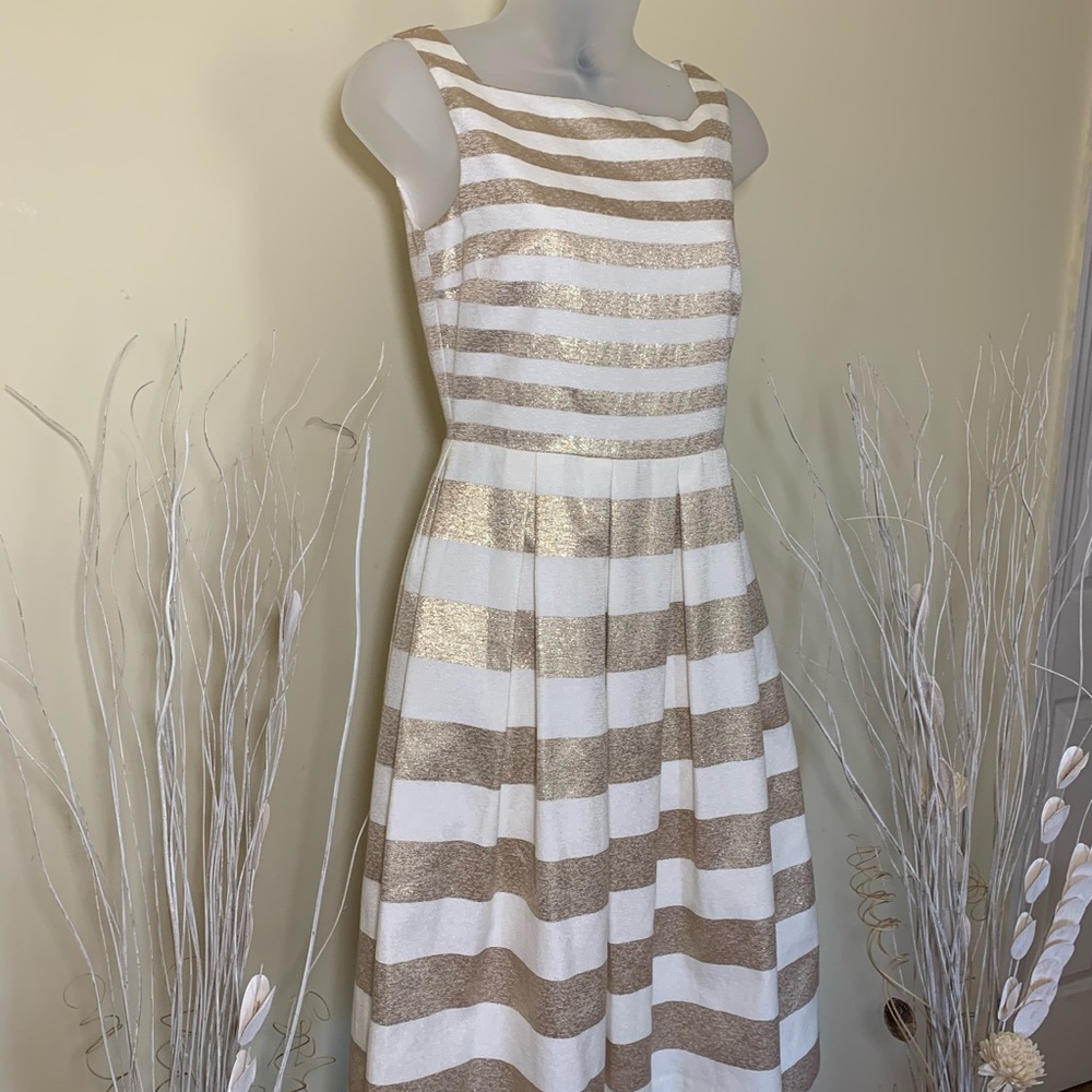 L.K Bennett London gold carma size 2 formal dress